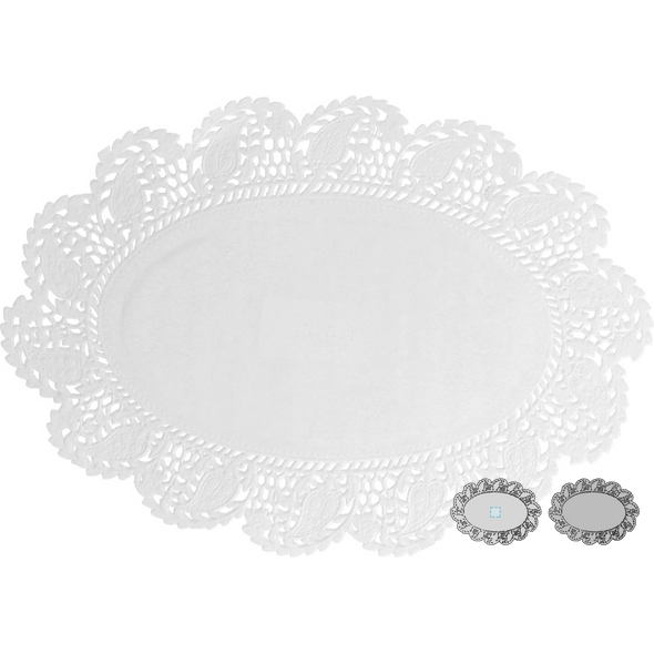 Bílá kniha Naperon Oval